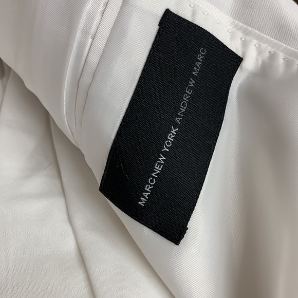 NWOT Andrew Marc New York White Suit with Tuxedo Shirt and Bow Tie - Picture 4 of 12